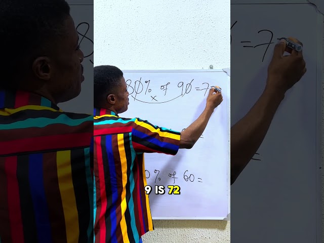 Percentage trick.  #Maths #usamaths #mathstutorial