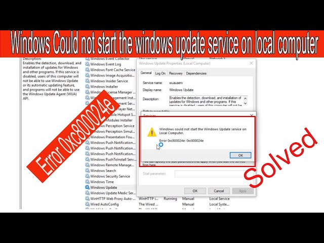 FIX: Windows Could Not Start The Windows Update Service On Local Computer| Error 0xc800024e|