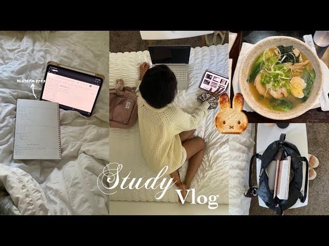 Study vlog: A uni student’s study vlog, cafe hopping, Busy study days, school vlog, introvert diary