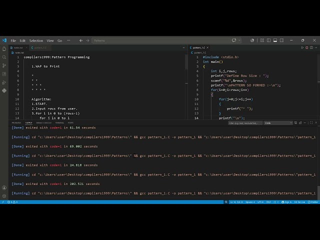 Pattern Programs in C