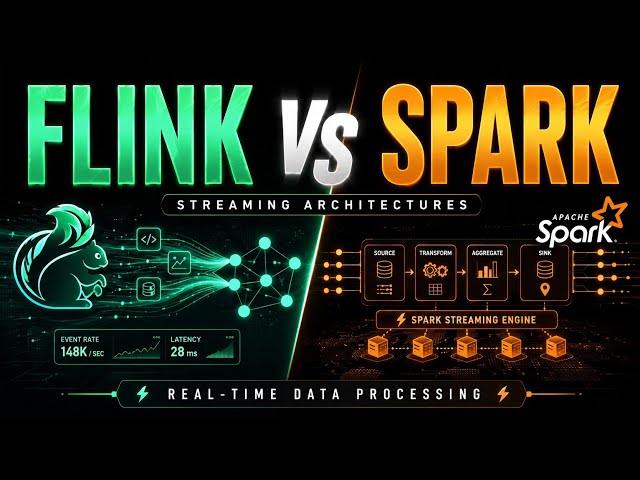 Apache Flink vs Spark Streaming | Real-Time Data Processing Architectures Compared | Uplatz