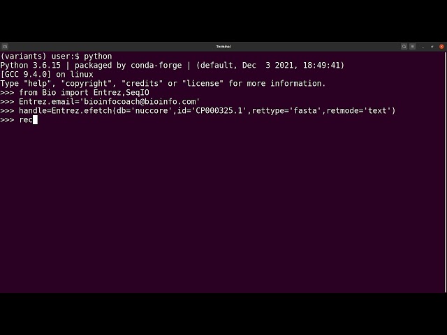BioPython for Bioinformatics  | How to Download Sequences from NCBI