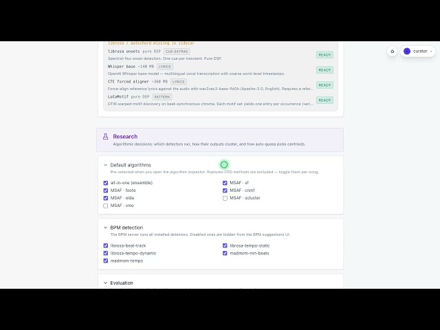 TimeCues Studio — Settings — tune the workspace