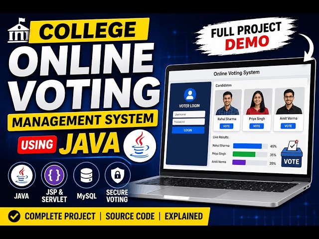 Java Web App Voting System | Real-Time Demo for Students