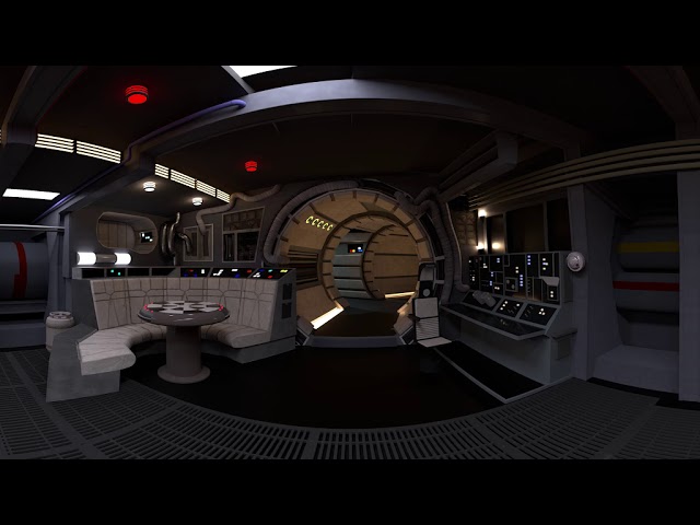 Millennium Falcon Hallow Chess Room Render 360