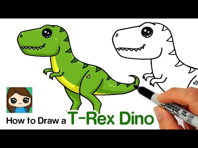 How to Draw a T-Rex Dinosaur Easy