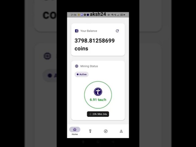 Tau network - Tau Crypto Mobile mining app - Free Crypto on Your Smartphone -New mining app