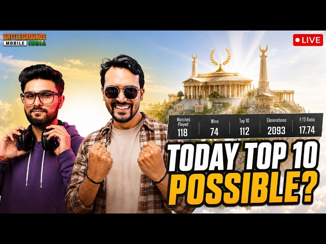 🥶TODAY TOP 20 POSSIBLE ??😎 | BGMI LIVE🔴 #pubgmobile #bgmi #shortslive