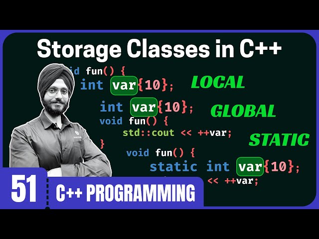 Storage Classes in C++