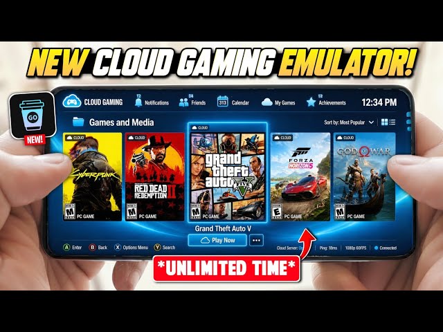 🚀 New Cloud Gaming Emulator for Android 2026! Play High-End PC Games on Any Low-End Phones