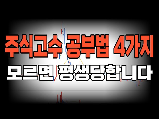 아무도 알려주지 않았던 '고수가 되기 위한 공부법 4가지', 이 공부법 모르면 아무리 차트 봐도 소용없습니다(평생 써먹는 공부법)