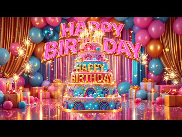 Happy Birthday Song 🎂🎈 Celebrate with Music & Cake
