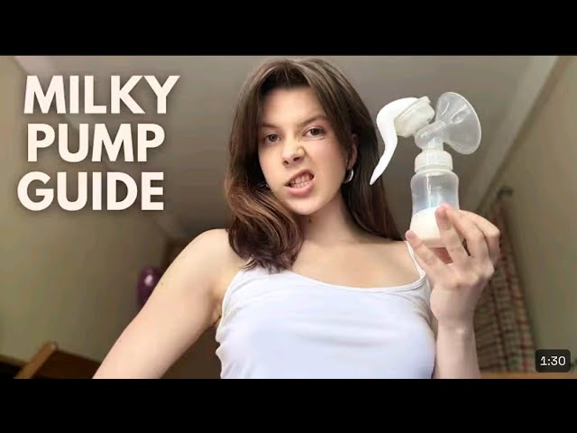 Milk Breast Pump Tutorial | Easy Milk Pumping Routine & Tips | Manual Pump
