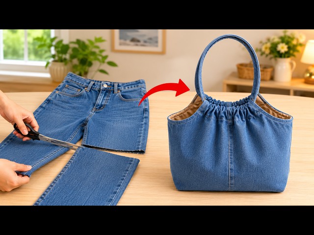 Don't Throw Away Denim Scraps | Make a DIY Bag That Looks Expensive
