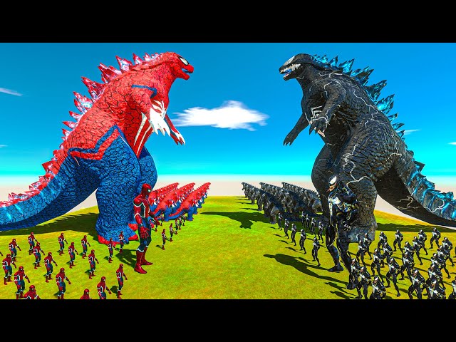 What If Growing Godzilla x Spider-Man VS Godzilla x Venom, Size Comparison Godzilla