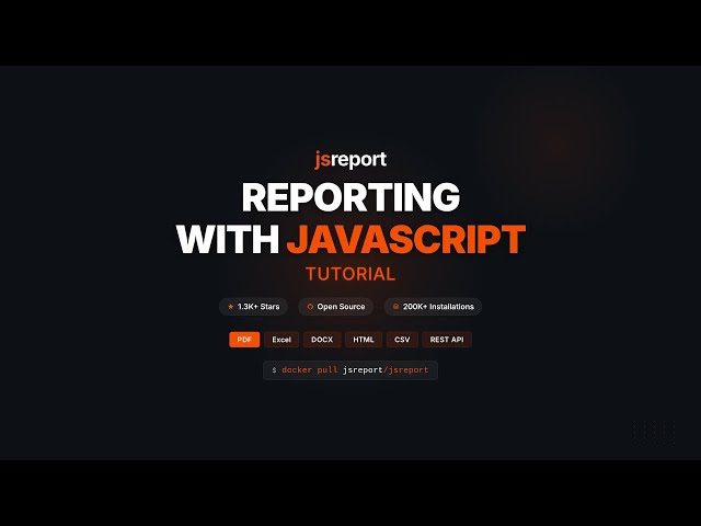jsreport Tutorial - JavaScript Reporting Platform (PDF, Excel, DOCX)