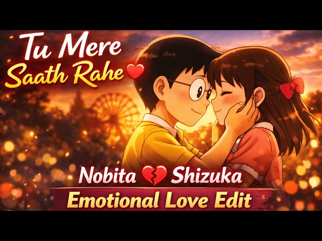 Nobita ❤️ Shizuka Love Story | Tu Mere Saath Rahe | Hindi Emotional Edit