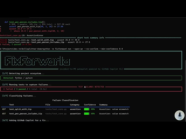 My CLI Auto-Fixes Failing Tests and Opens the PR for You | FixForward v0.2.0