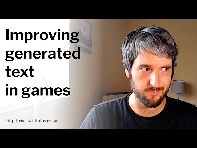 Improving generated text in games