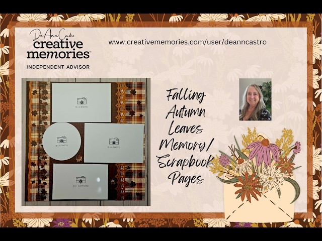 Falling Autumn Leaves Punch and Fold Memory/Scrapbook Page
