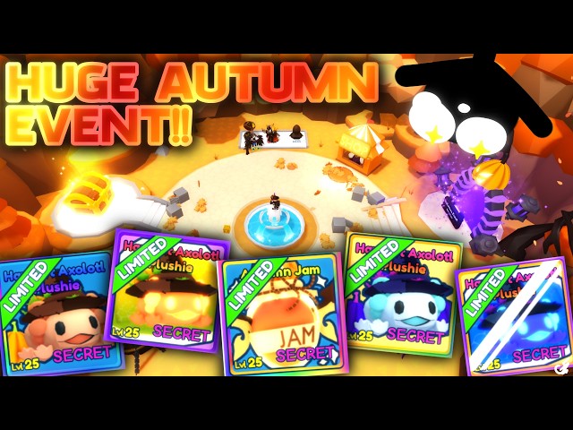 SO MANY SECRET PETS IN THE NEW AUTUMN EVENT IN BUBBLE GUM SIMULATOR INFINITY!!