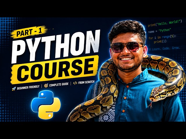 Python Full Course for Beginners 🚀 | Introduction to Python | TECH SUJAL