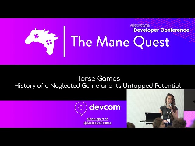Horse Games – History of a Neglected Genre and its Untapped Potential – Alice Ruppert, Devcom 2024