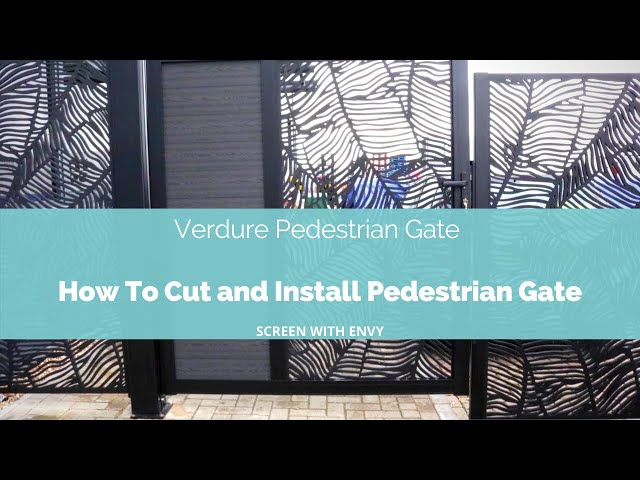 How to cut and install pedestrian Gate