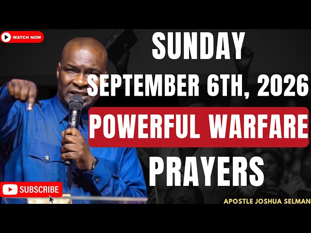 🔴 LIVE WEDNESDAY 3RD JUNE 2026 | POWERFUL WARFARE PRAYER TO START YOUR DAY | APOSTLE JOSHUA SELMAN