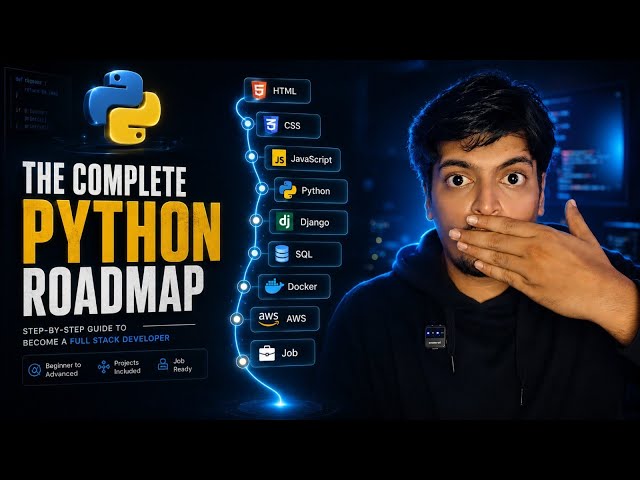 Python Full Stack Developer Roadmap 2026 🔥 | 6 Month Action Plan | AI Era Job Guide