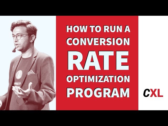 How to Run a Conversion Rate Optimization Program | CXL Institute Free Webinar
