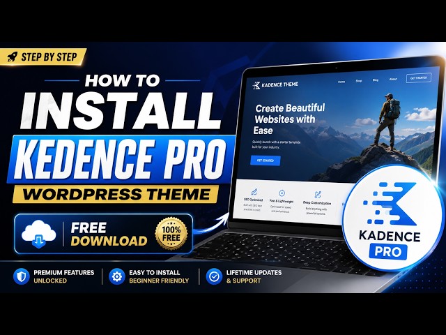 Want to install the Kadence Pro WordPress Theme the right way | Free Download