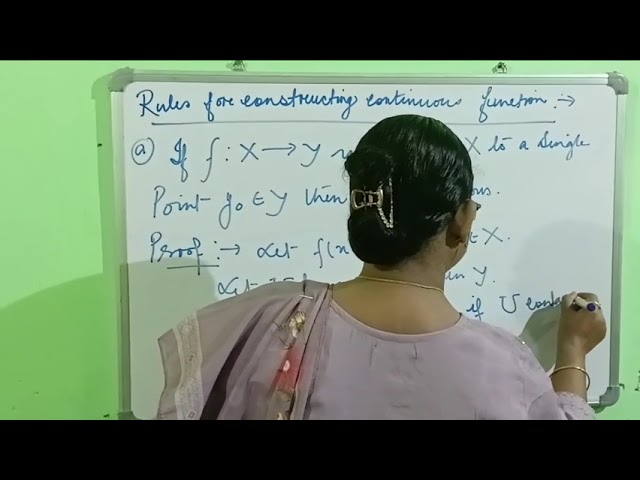 Topology Lecture 67 (Rules for constructing Continuous function-I)