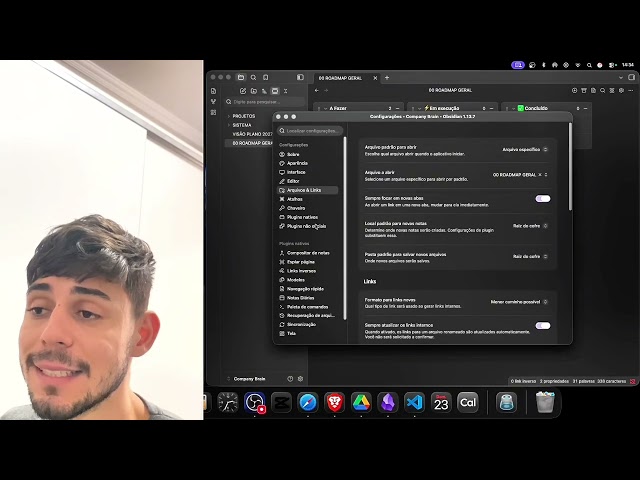 Como Configurar Obsidian + VSCode (Grátis) para um Segundo Cérebro com IA — Tutorial Completo