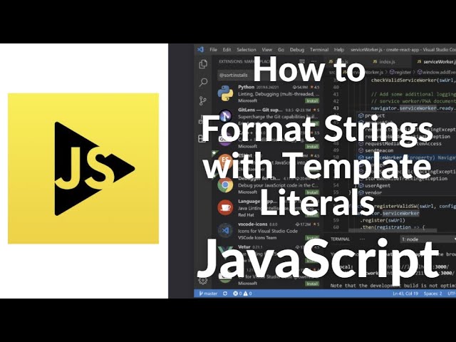 How to Format Strings with Template Literals in JavaScript | Modern String Interpolation
