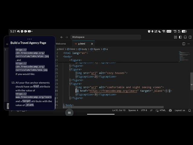 FreeCodeCamp + VsCode Practice