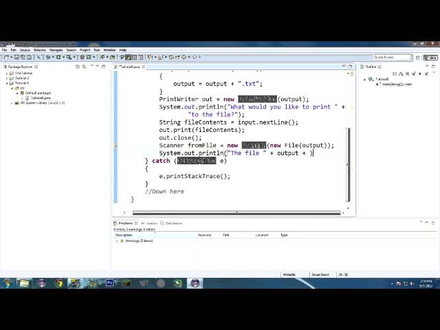 Java Tutorial 6: Hello IO!