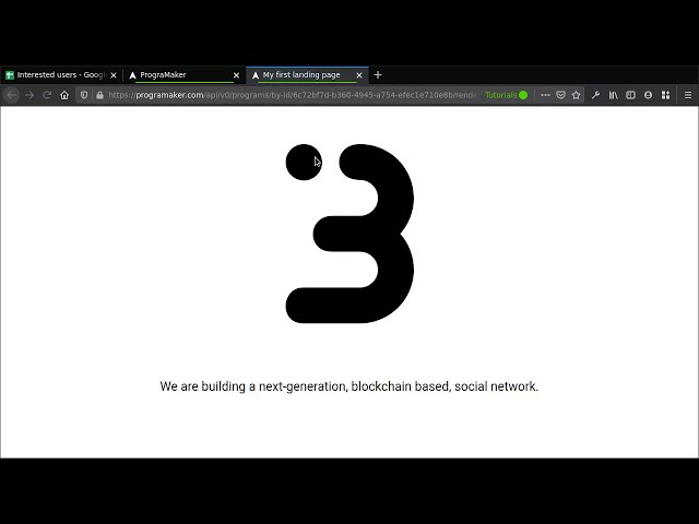 Landing page con PrograMaker y Google Sheets
