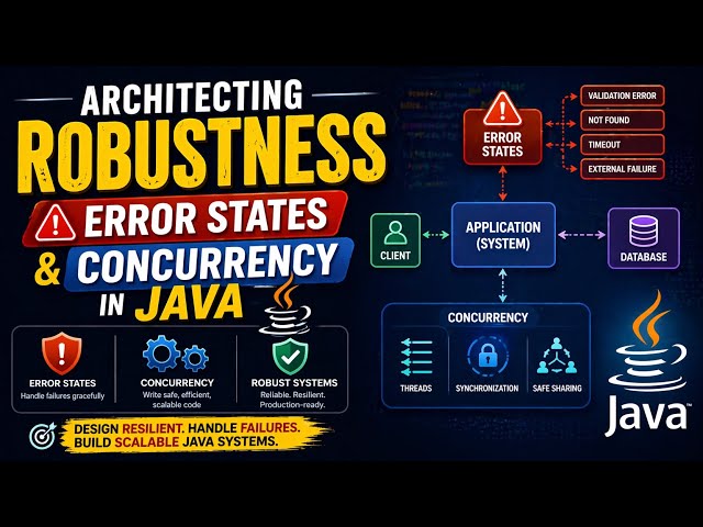 Architecting Robustness|Error States and Concurrency in Java|Naman Bharti Classes 
