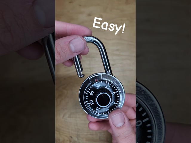 Open Any Combination Lock #diy #lockpicking #hack