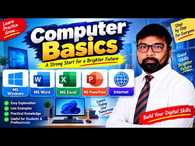 Day-5 | Computer Basics in Telugu | MS Windows OS | Cut | Copy | Paste | File Menu