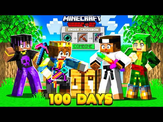 100 Days But YOU CAN COMBINE ANYTHING In Hardcore Minecraft 😰