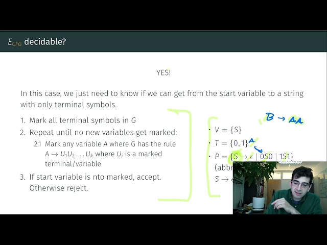Decidability of CFGS and LBAs