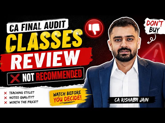CA Final Audit by CA Rishabh Jain Review | Honest Review After Studying | Not Recommended?🫠😥