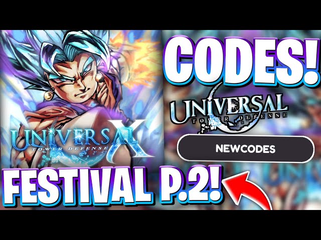 🎉*UNIVERSAL FEST P2* FESTIVAL PART 2 UPDATE CODES FOR UTDX! ROBLOX UNIVERSAL TOWER DEFENSE X CODES