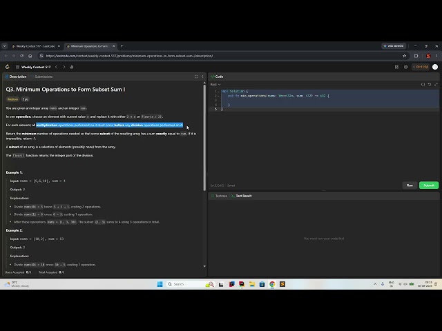 Leetcode Weekly Contest 517 [A-D with Discussion at End]
