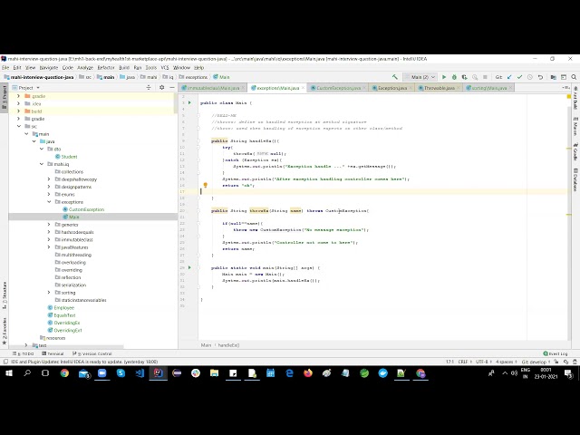 Java Custom Exception - Throw VS Throws || by JavaObject