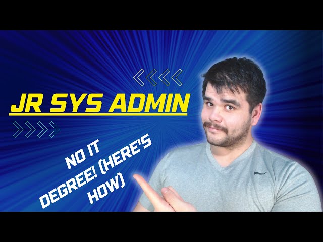 How I became a JR Sys Admin