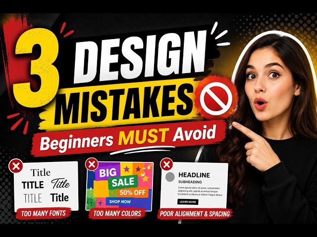 3 Graphic Design Mistakes Every Beginner Should Avoid 🚫🎨