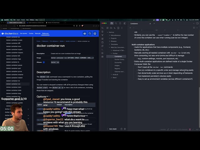 Day 124 learning web dev: Docker basics (no AI)